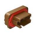 Thermoplastic shell DIP Connector available in various terminal types engineered for operation from minus 55 to plus 125 degrees Celsius