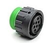 Black DIP Connector with thermoplastic housing and various terminal options suitable for operation from minus 55 to plus 125 degrees Celsius