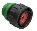 Black thermoplastic DIP Connector offering several terminal options designed for in temperature ranges from minus 55 to plus 125 degrees Celsius